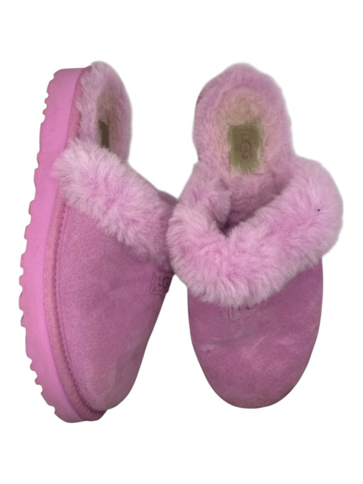 Ugg Shoe Size 8 Purple Suede Shearling Lined Slippers Purple / 8