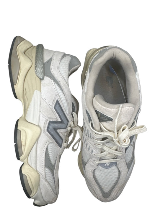 New Balance Shoe Size 9.5 Gray & White Canvas & Suede Chunky Heel Sneakers Gray & White / 9.5