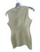 Line & Dot Size XS Yellow Polyester Sleeveless Tweed Buttons Dress Yellow / XS