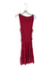 Free-est Size S Red Cotton Blend Smocked Sleeveless Maxi Dress Red / S