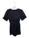Strut & Bolt Size M Black Polyester & Rayon Short Sleeve Gathered Side Dress Black / M