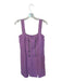 Alexis Size XS Purple Viscose Blend Grommet Detail Sleeveless Shift Mini Dress Purple / XS