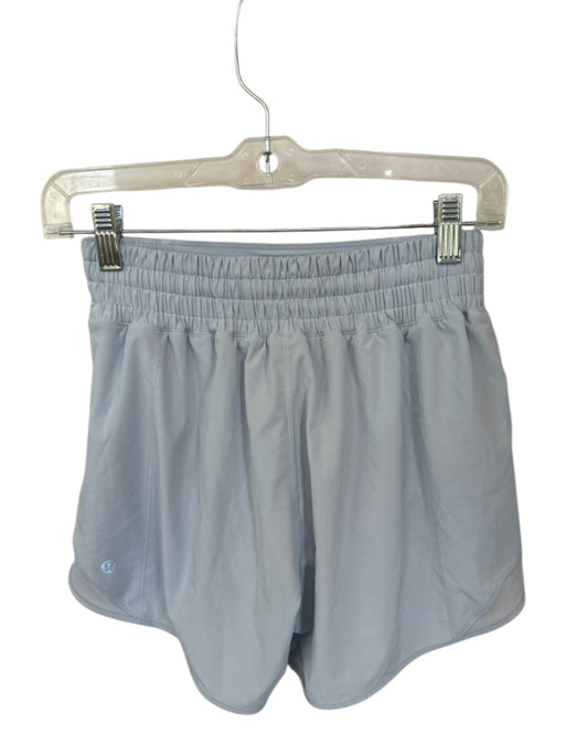 Lululemon Size 4 Baby Blue Recycled Polyester Blend High Waist Athletic Shorts Baby Blue / 4