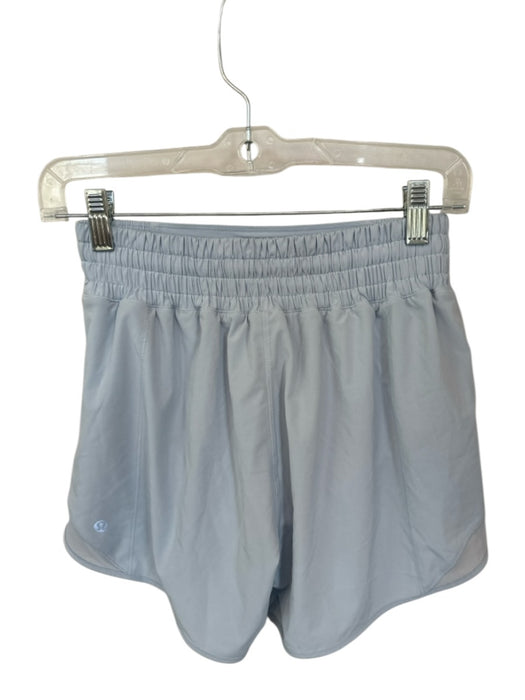 Lululemon Size 4 Baby Blue Recycled Polyester Blend High Waist Athletic Shorts Baby Blue / 4