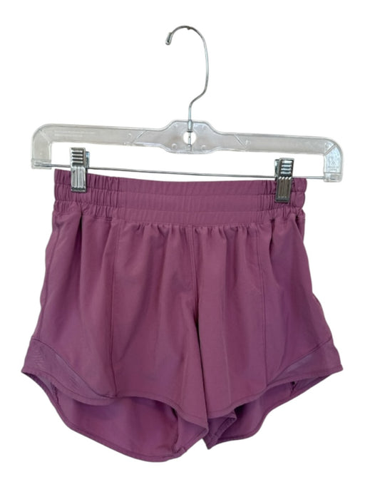 Lululemon Size 4 Mauve Purple Recycled Polyester Blend High Waist Shorts Mauve Purple / 4