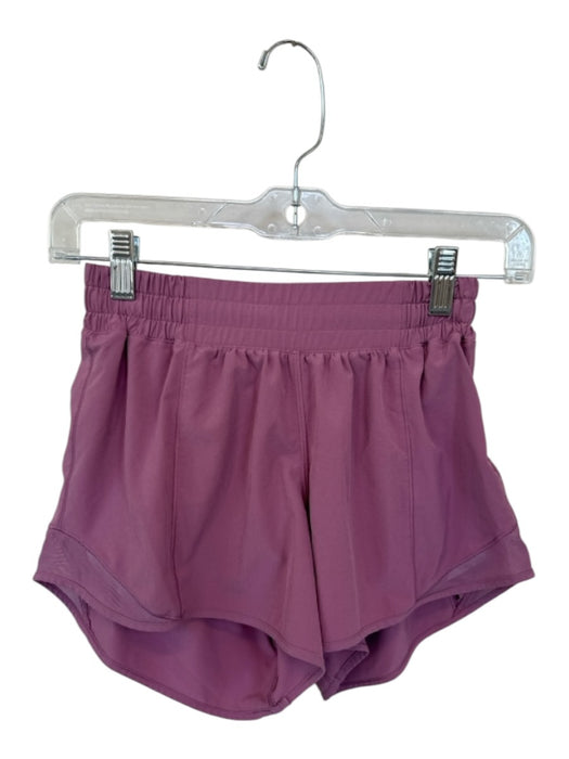 Lululemon Size 4 Mauve Purple Recycled Polyester Blend High Waist Shorts Mauve Purple / 4