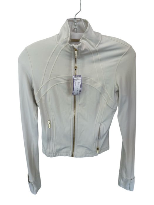 Lululemon Size 6 Bone & Gold Full Zip Athletic Jacket Bone & Gold / 6