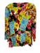 Alberto Makali Size M Black, White, Multi Polyester Long Sleeve Floral Top Black, White, Multi / M