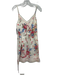 Betsey Johnson Size 10 White, Pink, Multi Cotton Blend Lace Trim Floral Dress White, Pink, Multi / 10