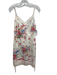 Betsey Johnson Size 10 White, Pink, Multi Cotton Blend Lace Trim Floral Dress White, Pink, Multi / 10