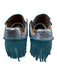 Esse Ut Esse Shoe Size 39 Teal Blue Leather Upper Lace Up Fringe Suede Sneakers Teal Blue / 39