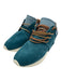 Esse Ut Esse Shoe Size 39 Teal Blue Leather Upper Lace Up Fringe Suede Sneakers Teal Blue / 39
