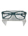 Valentino Light Blue Acetate Crystal Rock Studs Wayfarer Sunglasses Light Blue