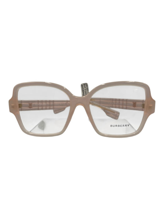 Burberry Pink Acetate Cat Eye Square Quilted Logo Sunglasses Pink