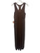 FP Movement Size Small Brown Lyocell Sleeveless Shelf Bra V Neck Jogger Jumpsuit Brown / Small