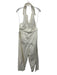 We The Free Size Small White Cotton Blend Quarter Button Open Back Jumpsuit White / Small