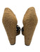 Jimmy Choo Shoe Size 39.5 Black & Beige Leather Suede open toe cage Sandals Black & Beige / 39.5