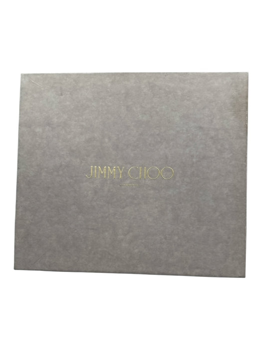 Jimmy Choo Shoe Size 39.5 Black & Beige Leather Suede open toe cage Sandals Black & Beige / 39.5