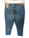 Madewell Size 26P Med Light Wash Cotton High Waist Straight Leg Raw Hem Jeans Med Light Wash / 26P