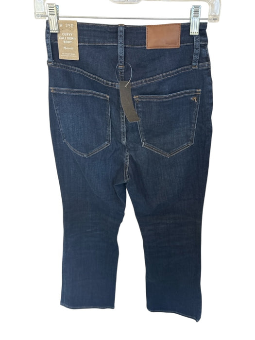 Madewell Size 25P Dark Wash Cotton Blend High Waist Bootcut Jeans Dark Wash / 25P