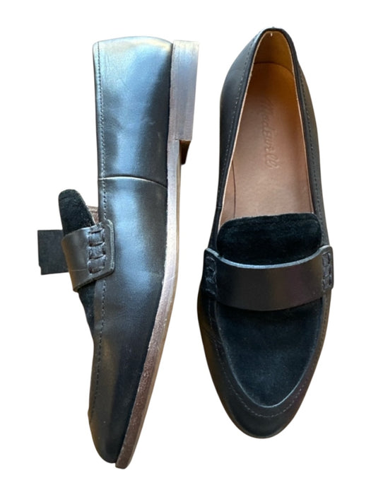 Madewell Shoe Size 7 Black Leather & Suede Loafers Black / 7