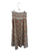 Loeffler Randall Size L Green & Red Cotton Smocked Waist Band Flowers Maxi Skirt Green & Red / L