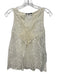 Maje Size 1 Cream White Polyamide Blend Floral Lace Sleeveless V Neck Top Cream White / 1
