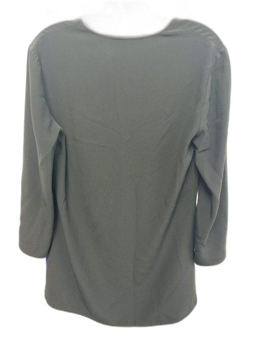 Ralph Lauren Size 2 Black Viscose & Acetate Long Sleeve V Neck Above knee Dress Black / 2