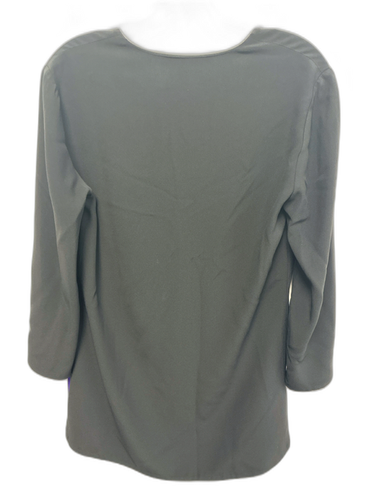 Ralph Lauren Size 2 Black Viscose & Acetate Long Sleeve V Neck Above knee Dress Black / 2