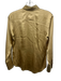 Ralph Lauren Size 4 Gold Silk Long Sleeve Button Up Collar Top Gold / 4