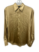 Ralph Lauren Size 4 Gold Silk Long Sleeve Button Up Collar Top Gold / 4