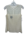 Akris Bergdorf Goodman Size 6 White Cotton & Viscose Sleeveless Lace Overlay Top White / 6