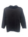 MHL. Size S Charcoal Black Cotton 3/4 Sleeve 1/2 Button Collared Fade/Wash Top Charcoal Black / S