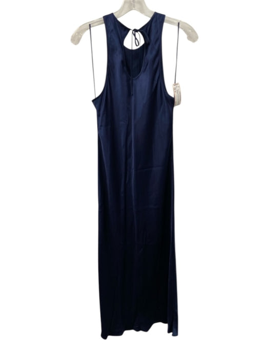 Rails Size M Navy Silk Sleeveless Scoop Neck Midi Dress Navy / M
