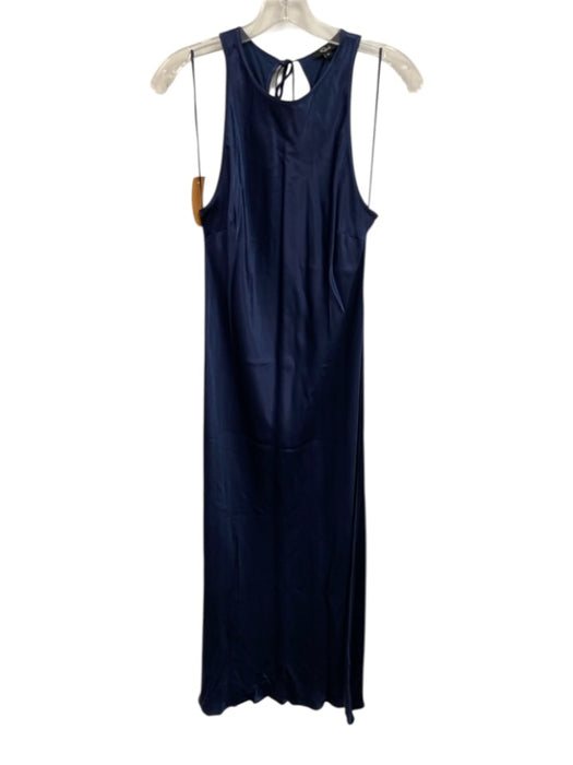 Rails Size M Navy Silk Sleeveless Scoop Neck Midi Dress Navy / M