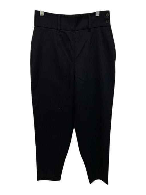 Margaret Howell Size 10 Navy Blue Wool Side Zip High Rise Slim Straight Pants Navy Blue / 10