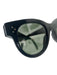Celine Black Acetate Rectangle Tinted Lens Sunglasses Black