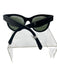 Celine Black Acetate Rectangle Tinted Lens Sunglasses Black