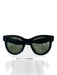 Celine Black Acetate Rectangle Tinted Lens Sunglasses Black