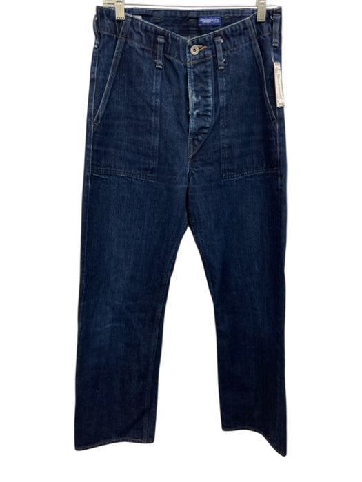 MHL. Size S Dark Wash Cotton Denim Button Fly Straight Leg High Rise Jeans Dark Wash / S
