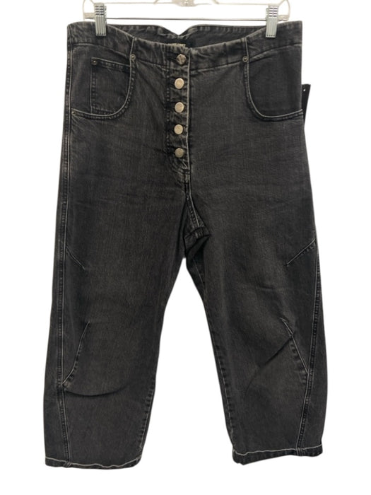 Rachel Comey Size 4 Gray Wash Cotton Denim Button Fly High Rise Wide Leg Jeans Gray Wash / 4