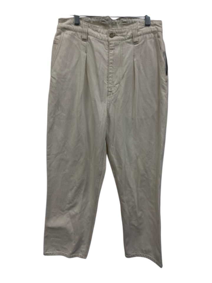 toogood Size 30 Cream White Cotton Denim Zip Fly High Rise Slim ...