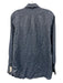 Ann Mashburn Size L Blue Cotton & Linen Chambray Long Sleeve Buttons Collar Top Blue / L