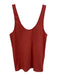 Another Tomorrow Size S Pink Red Cotton & Lyocell Sleeveless Scoop Neck Tank Top Pink Red / S