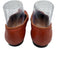 Le Monde Beryl Shoe Size 38 Rust Orange Leather Squarish Toe Slipper Flats Rust Orange / 38