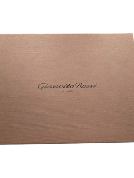 Gianvito Rossi Shoe Size 38.5 Navy Blue Suede leather Ankle Buckle Pumps Navy Blue / 38.5