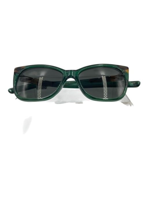 Pared Green & Brown Acetate Cat Eye Tortoiseshell Detail Tinted Lens Sunglasses Green & Brown