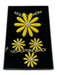 Heidi Daus Yellow Enamel & Crystal Metal chain Flower 4 Piece Jewelry Set Yellow