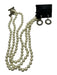 Heidi Daus Gold Tone Metal Faux Pearl Beaded Circle Post Back Jewelry Set Gold Tone