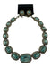 Heidi Daus Gold Tone & Blue Metal Rhinestone Crystal Cushion Cut Jewelry Set Gold Tone & Blue